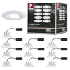 Image de Spot encastré LED Calla Kit de base orientable IP65 rond 90mm 30° 10x5,2W 10x460lm 230V gradable 4000K Blanc dépoli
