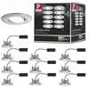 Image de Spot encastré LED Calla Kit de base orientable IP65 rond 90mm 30° 10x5,2W 10x460lm 230V gradable 4000K Chrome mat