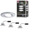 Image de Spot encastré LED Calla Kit de base orientable IP65 rond 90mm 30° 3x6W 3x530lm 230V 4000K Chrome mat