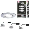 Image de Spot encastré LED Calla Kit de base orientable IP65 rond 90mm 30° 3x5,2W 3x460lm 230V gradable 4000K Chrome mat