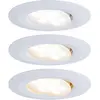 Image de Paulmann, Spot encastrable, Lampe encastrée Calla Set (Matières plastiques)
