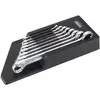 Image de HAZET, Clé à molette, Jeu de clés polygonales doubles 610N/8RS   Profil Traction à 12 pans extérieurs   6 x 7 - 21   (10 mm, 11 mm, 12 mm, 13 mm, 14 mm, 15 mm, 16 mm, 17 mm, 18 mm, 19 mm, 21 mm, 22 mm, 6 mm, 7 mm, 8 mm, 9 mm)
