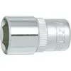 Image de Hazet, Clé à douille + douilles, Douille   6 pans 850-8   Carré creux 6,3 mm (1/4 pouce)   Profil Traction à 6 pans extérieurs  (8 mm)