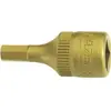 Image de HAZET, Clé à douille + douilles, Douille mâle 8501-6   Carré creux 6,3 mm (1/4 pouce)   Profil à 6 pans intérieurs   6 mm (6 mm)
