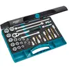 Image de Hazet, Clé à douille + douilles, Jeu de clés à douilles 885N   Carré creux 10 mm (3/8 pouce)   Profil Traction à 6 pans extéri  (10 mm, 11 mm, 12 mm, 13 mm, 14 mm, 15 mm, 16 mm, 17 mm, 18 mm, 19 mm, 20 mm, 21 mm, 22 mm, 6 mm, 7 mm, 8 mm, 9 mm)