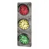 Image de Horloge Murale Vintage "Feu Circulation" 100cm Gris