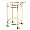 Image de Desserte de Cuisine Design Laitonné 79cm Or