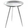 Image de Table basse ronde SHYNA en métal 38cm - Argent