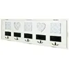Image de Patère Murale Vintage "Coeur" 77cm Blanc