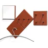 Image de Lot de 4 Patères en Métal "Laqué" 15cm Rouge