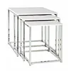 Image de Lot de 3 Tables d'Appoint "Zélie" 42cm Blanc
