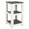 Image de Étagère Design 3 Niveaux "Granit" 74cm Blanc