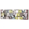 Image de Patère Murale 3 Crochets "Home" 60cm Multicolore