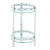 Image de Haku möbel 60206 console pour porte plantes tube d'acier/verre trempé chromé