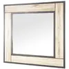 Image de Miroir Mural "Anabelle" 70cm Chêne & Gris