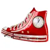 Image de Patère Murale & Horloge Design Baskets 50cm Rouge