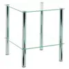 Image de Haku möbel 90238 table basse d'appoint tube d'acier/verre trempé chromé
