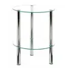 Image de Table d'Appoint Ronde Design "Eliot" 47cm Transparent
