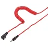 Image de CABLE SYNCHRO FLASH 10 m, prise PC/Jack 3,5mm, rouge - KAI1408