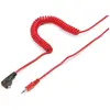 Image de Kaiser Fototechnik Câble de flash Kaiser PC-jack 10m 6,35mm (Pièces de rechange pour flash), Flash : accessoires, Rouge