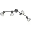 Image de Fischer & Honsel, Plafonnier, Plafonnier métal 4 flammes L 600 mm Ran gris (E14)