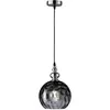 Image de Fischer & Honsel, Suspension, Honsel Uller Lampe à suspendre E27 verre fumé nickel 69566 (E27)