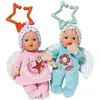 Image de Baby Born - 2 Poupées Chiffons Anges - 18Cm - Peut Se Fixer - Hochet Intégré - Tout Doux - A Partir De 0 Mois