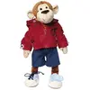 Image de Sigikid 40989 garçon, peluche d'activités singe, habillage et déshabillage, multicolore
