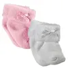 Image de Chaussettes roses et blanches noeud 30-46cm Gotz