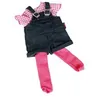 Image de Salopette jean poupée 45-50cm avec collants