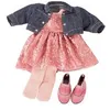 Image de Ensemble robe pailletée poupée 45-50cm