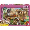 Image de Puzzle - SCHMIDT SPIELE - Chiens et chats en pique-nique - 200 pieces - Des 8 ans
