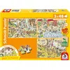 Image de Schmidt Spiele Spass im Zoo 3x48 Teile (48 pièces)
