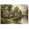 Image de Puzzle 1500 Pièces : Thomas Kinkade: Au Bord du Lac, Schmidt Spiele