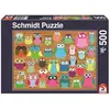 Image de Schmidt Spiele Collage de hiboux (500 pièces)