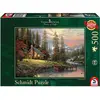 Image de Schmidt Spiele Thomas Kinkade : Une maison dans les montagnes (500 pièces)