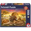 Image de Schmidt Spiele Famille de lions câlins (1000 pièces)
