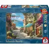Image de Puzzle 1000 pièces - Kinkade : Café sur la Riviera Italienne