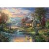 Image de Puzzle 500 pièces - Thomas Kinkade : Nature'S Paradise, boîte en métal
