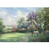 Image de Puzzle 500 pièces - Thomas Kinkade : Une journée d'été parfaite, boîte en métal