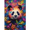 Image de Puzzle 1000 pièces : Le panda dans la forêt arc-en-ciel
