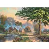 Image de Puzzle 1000 pièces en bois : Le vieux moulin à eau - Thomas Kinkade