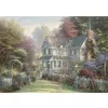 Image de Puzzle 500 pièces - Thomas Kinkade : Victoria Garden II, boîte en métal
