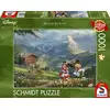 Image de Puzzle 1000 pièces Disney - Kinkade : Mickey et Minnie dans les Alpes