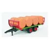 Image de BRUDER - 2220 - Remorque de Transport De Paille + Bottes