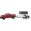 Image de Bruder Dodge RAM 2500 avec remorque pour chevaux