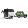 Image de Land Rover Defender avec van pour chevaux et 1 cheva
