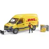 Image de Bruder MB Sprinter DHL avec chauffeur