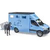 Image de Bruder MB Sprinter transport d'animaux avec 1 cheval