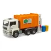 Image de Miniature Camion à ordures Man Tga avec 2 Poubelles Bruder Multicolore